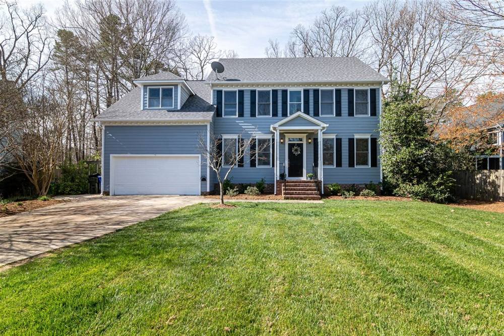 Clean two-story home exterior