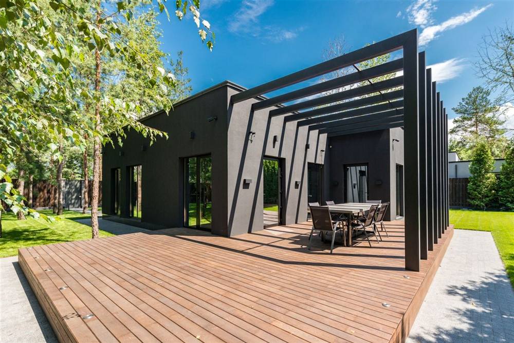Clean wooden deck