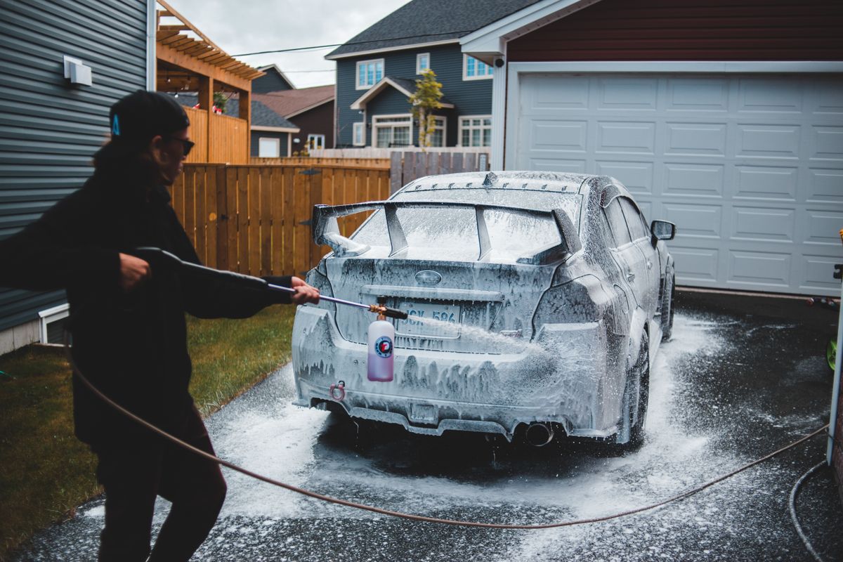 Professional pressure washing results